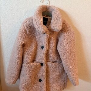 Me Jane Kids Sherpa Coat in Cream